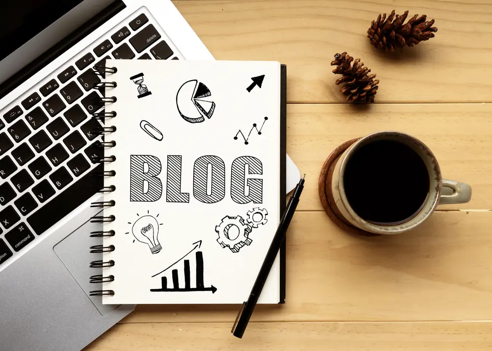 The,Word,Of,Blog,On,Notebook,With,Office,Desk,Background