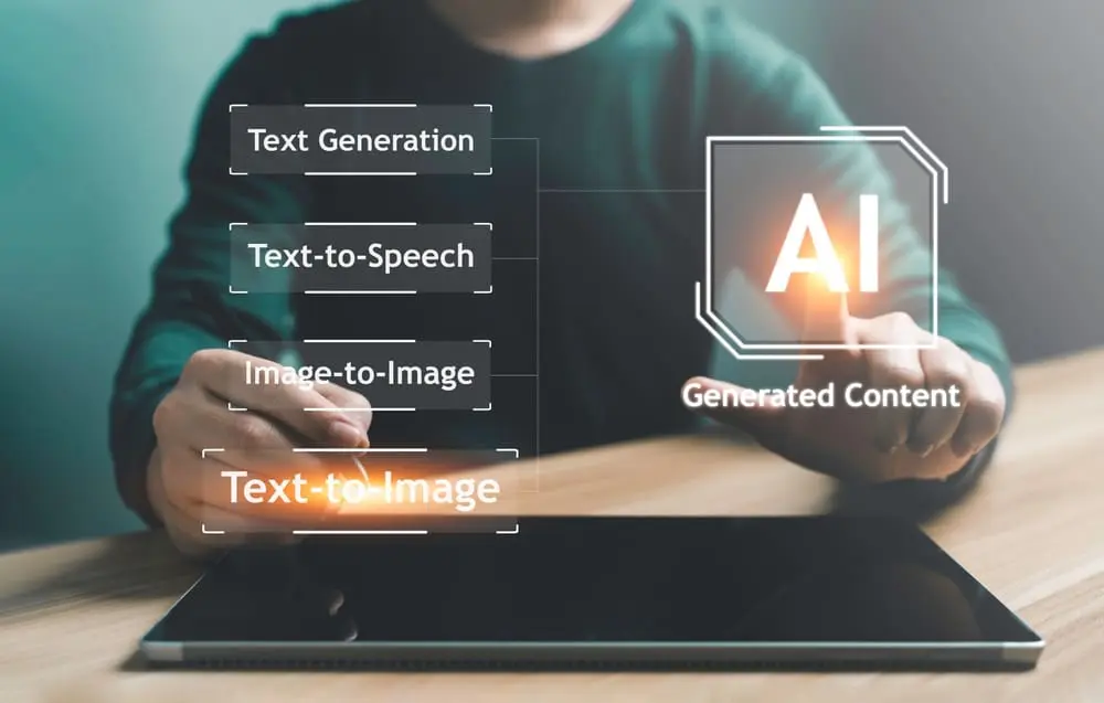 Artist,Man,Using,Hand,Ai,,Artificial,Intelligence,To,Generate,Content.