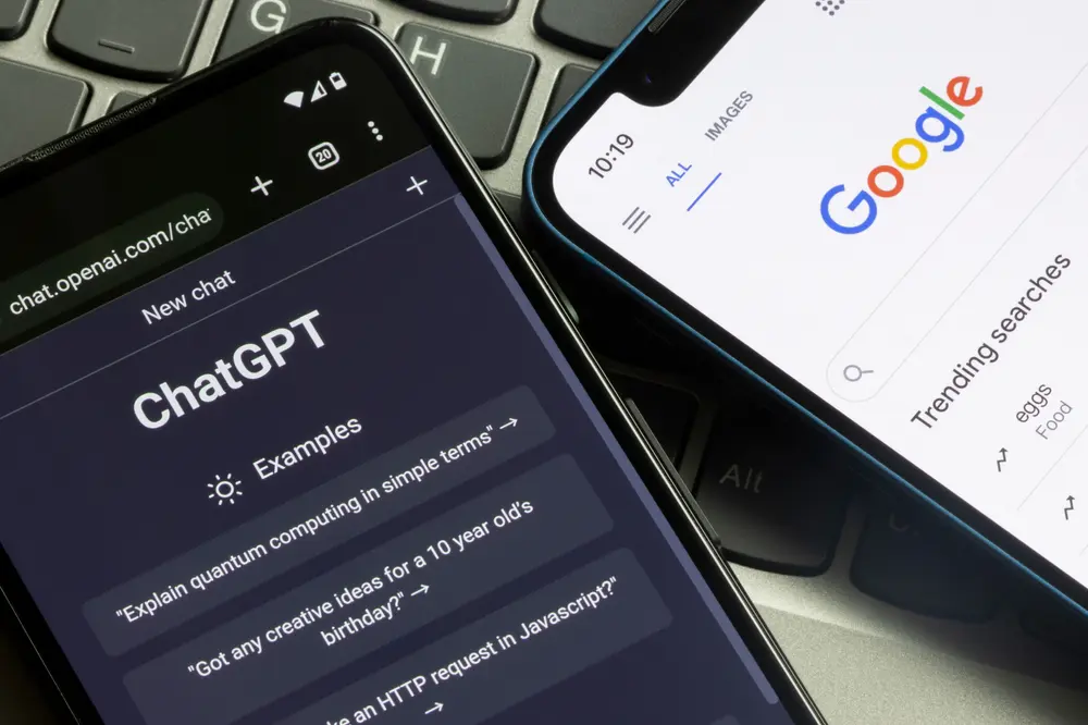 chatgpt and google search engines.