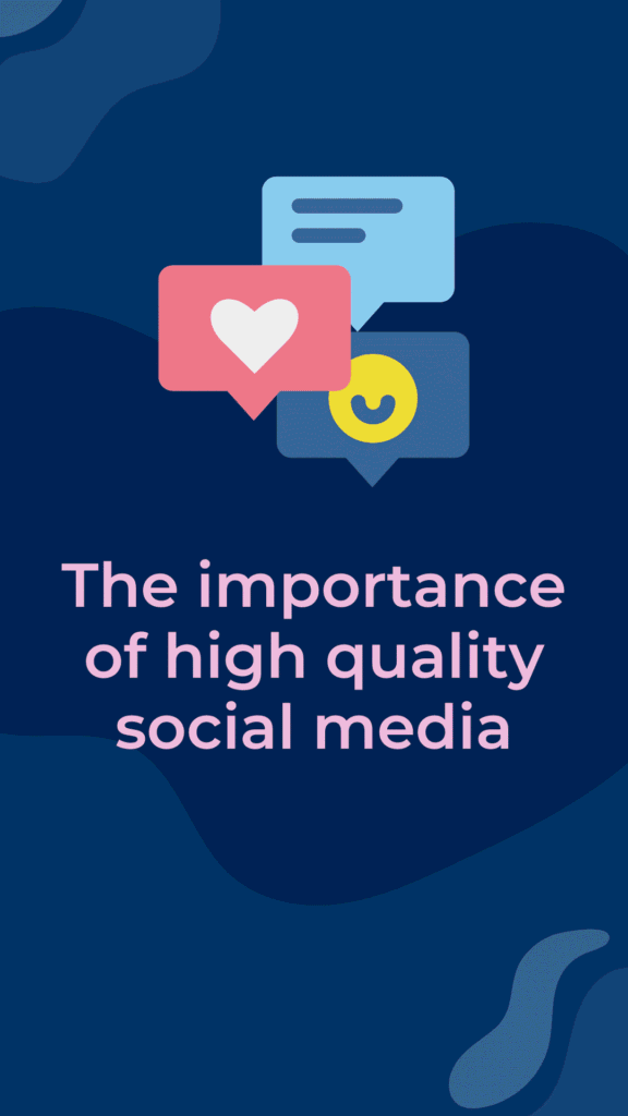 Blue Abstract The Importance of High Quality Social Media